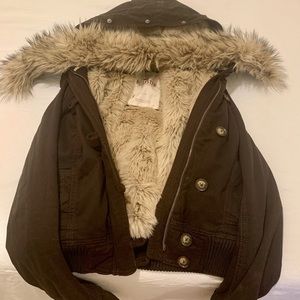 Hollister Cozy Furry Jacket
